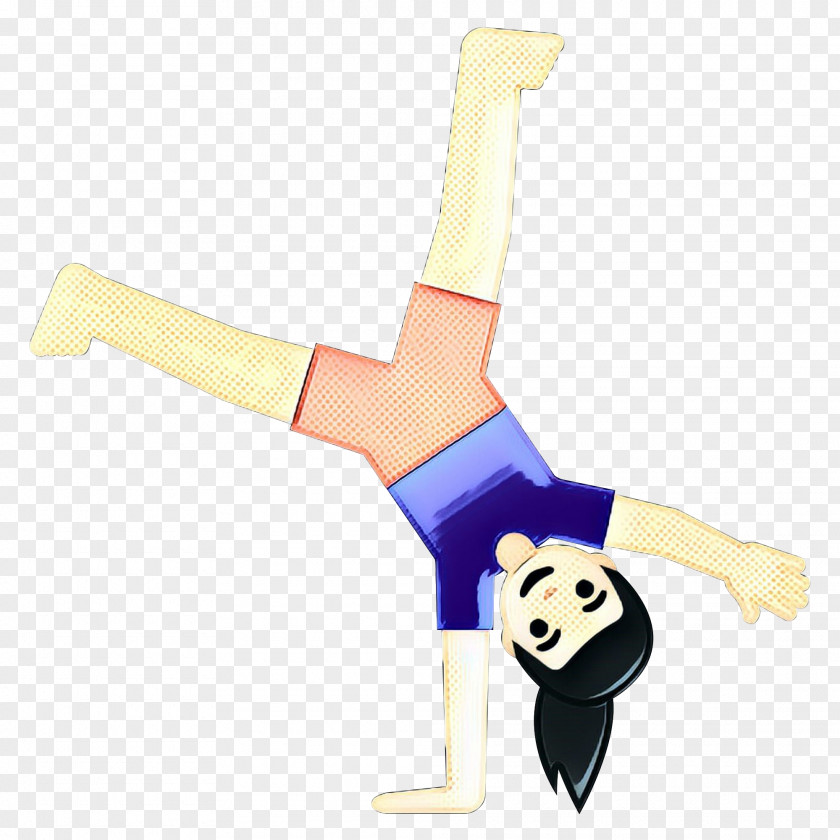 Knee Tumbling Gymnastics Pop Emoji PNG