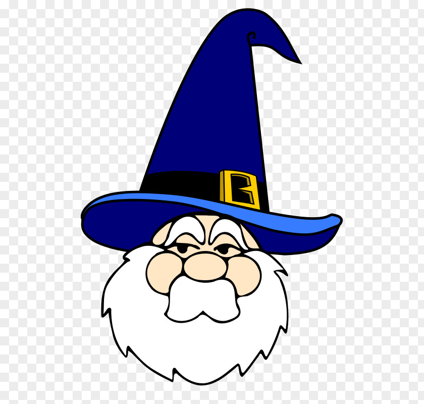 Blue Hat Magician Clip Art PNG