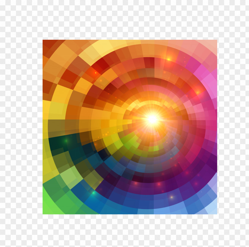 Circle Color Wheel Art PNG