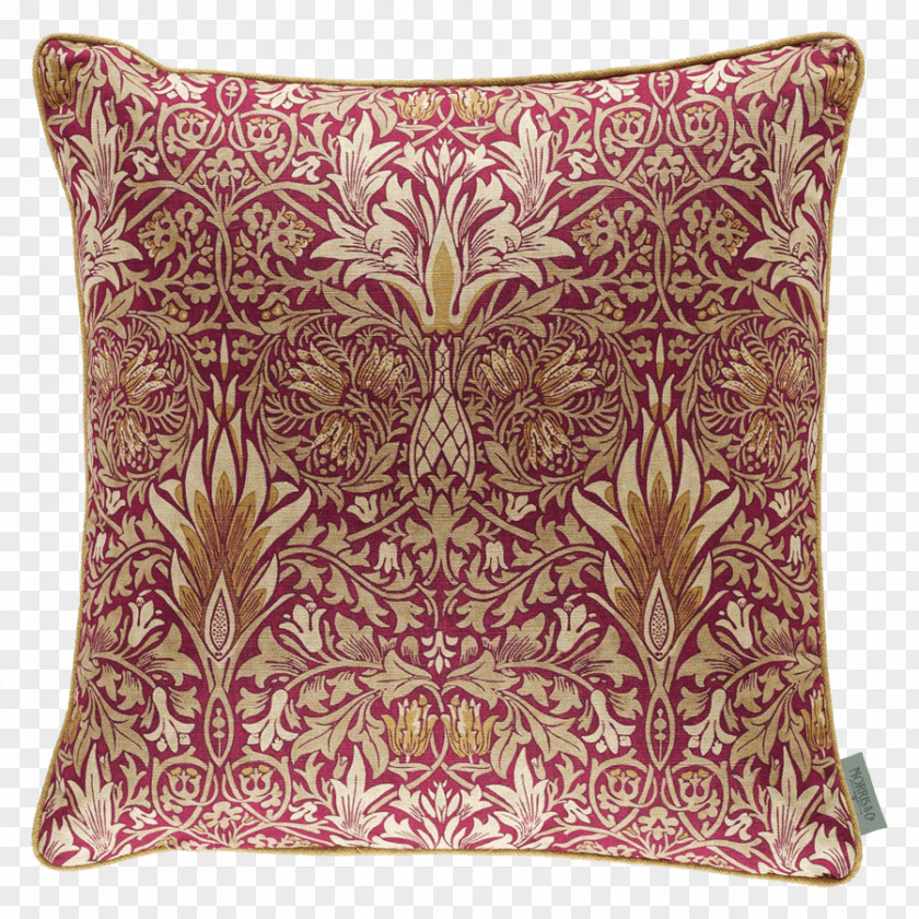 Pillow Strawberry Thief Cushion Morris & Co. Interior Design Services Textile PNG