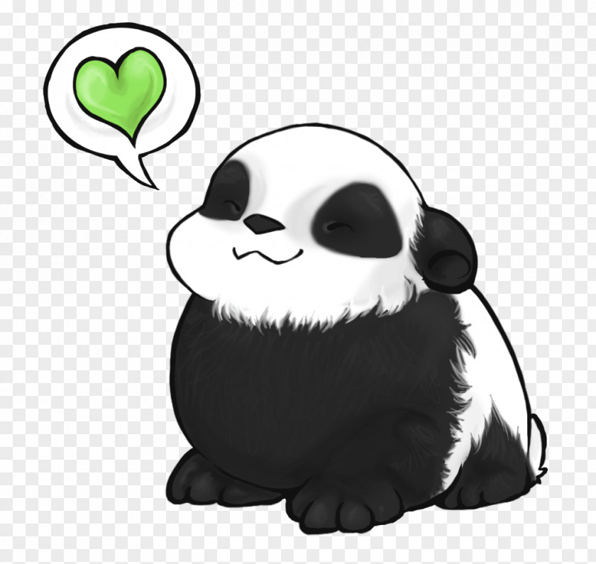 Panda Love Giant Red Bear Cartoon Clip Art PNG