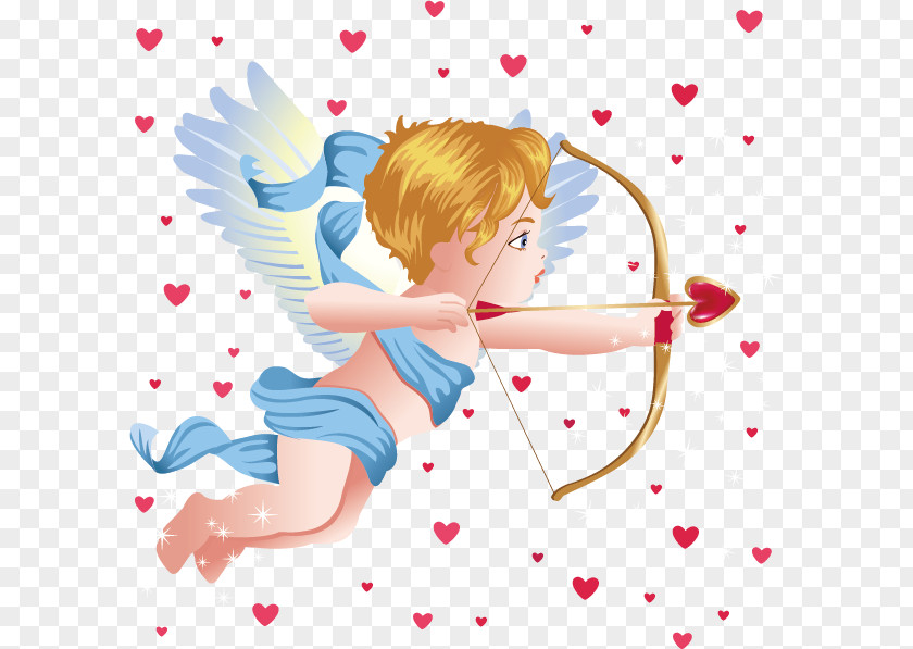 Cartoon Cupid Cupids Bow Angel Love Clip Art PNG