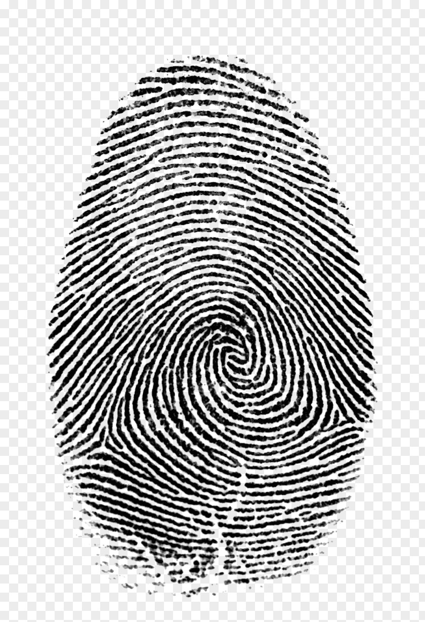 Criminal Fingerprint Forensic Science Live Scan Hand PNG