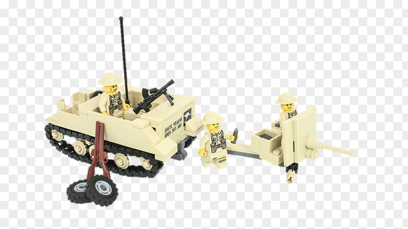 Lego Tanks Ordnance QF 2-pounder Universal Carrier Tank Gun North African Campaign PNG