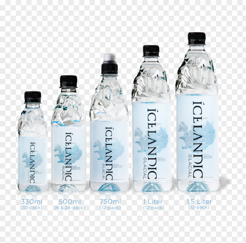 Mineral Water Icelandic Glacial Bottled Spring PNG