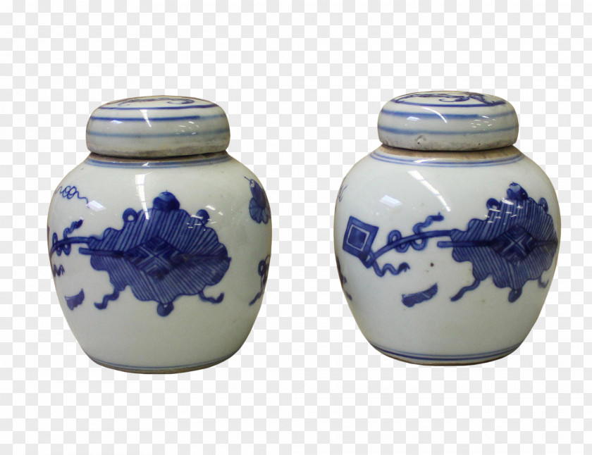 The Blue And White Porcelain Pottery Ceramic Jar PNG