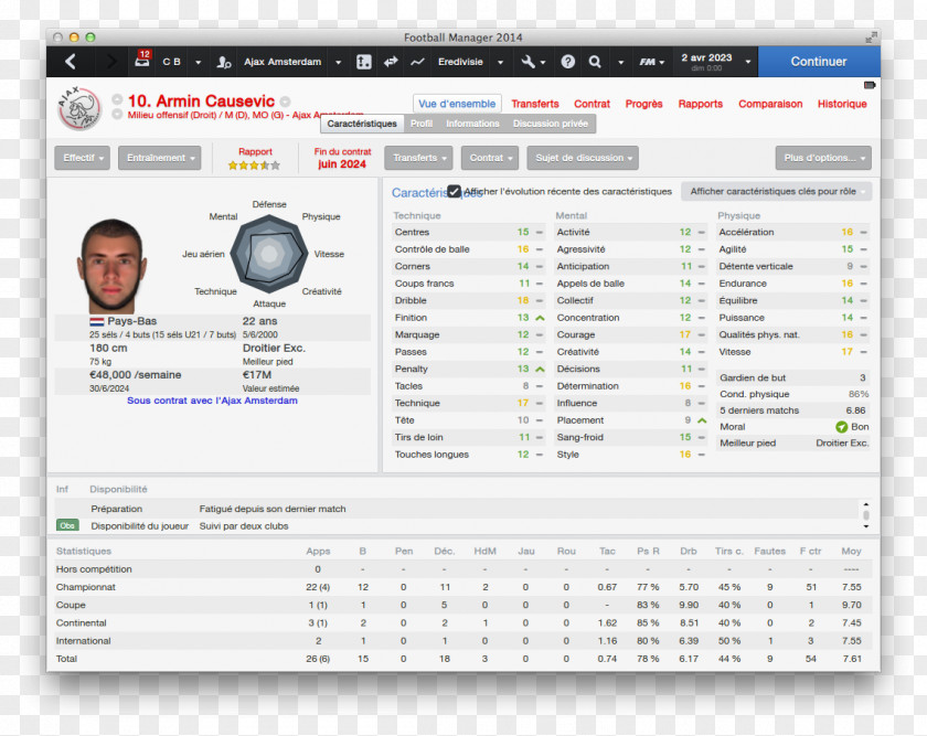 Underworld Football Manager 18 2014 2015 AFC Ajax Web Page UEFA Champions League PNG
