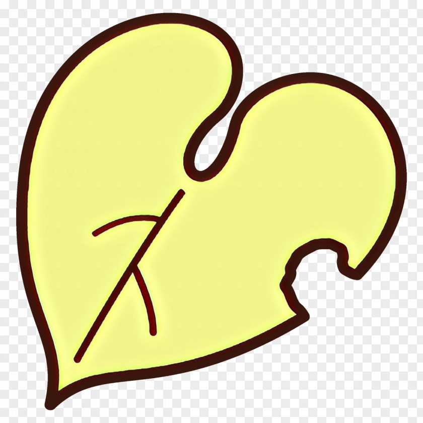 Yellow Heart Symbol PNG