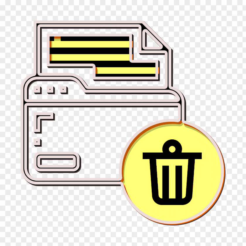 Delete Icon Folder Data Management PNG