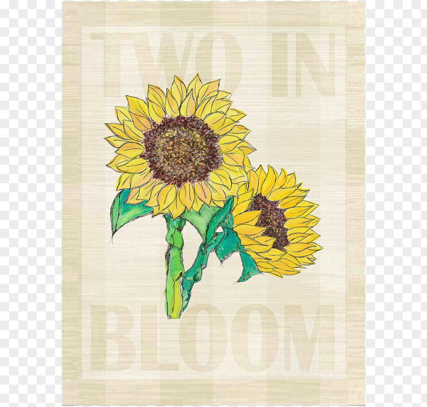 Design Floral Sunflower M PNG