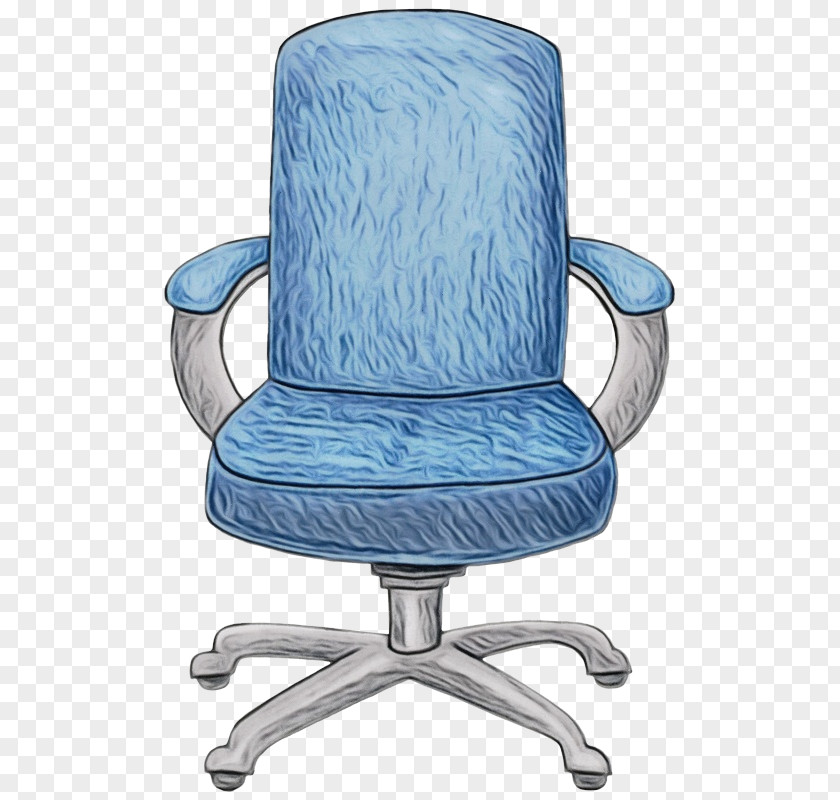 Furniture Office Chair Watercolor Background PNG