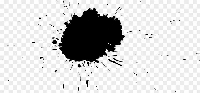 Splat Graphic Design Black And White DeviantArt PNG