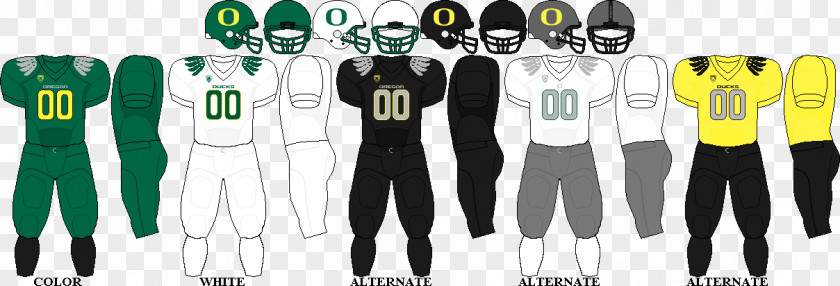 T-shirt Jersey Oregon Ducks Football Uniform Sleeve PNG