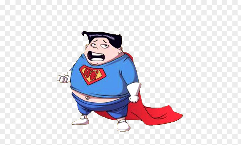 Fat Superman MongoDB PNG