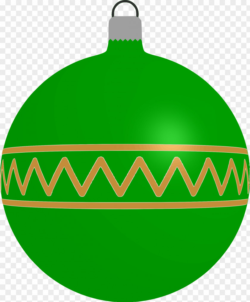Green Christmas Ornament Bombka Clip Art PNG