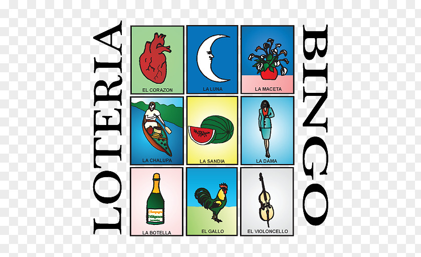 Loteria Lottery Bingo Card Lotería Mobile Deck PNG
