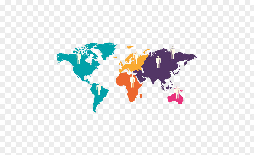 Continental Topic World Map Globe PNG