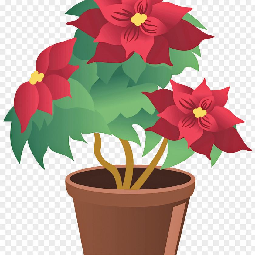 Herbaceous Plant Impatiens Flower Flowerpot Poinsettia Clip Art PNG