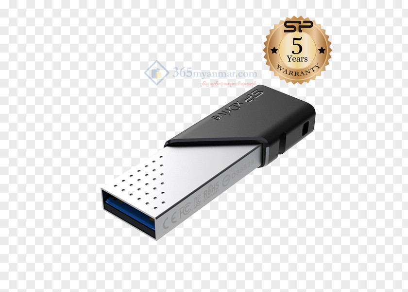 Mobile Memory Dual USB Flash Drive SP XDrive Z50 Drives Silicon Power 3.0 PNG