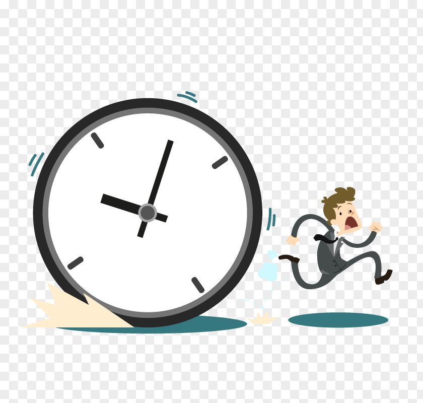 Vector Stop Time Alarm Clock Cartoon Font PNG