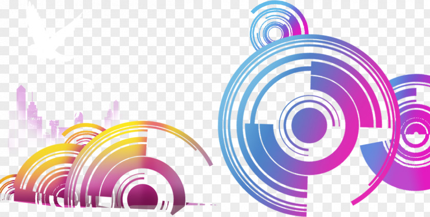 Circles Purple Color PNG