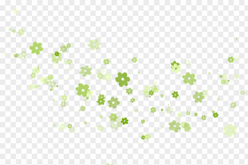 Floating Green Flowers Computer Software Clip Art PNG