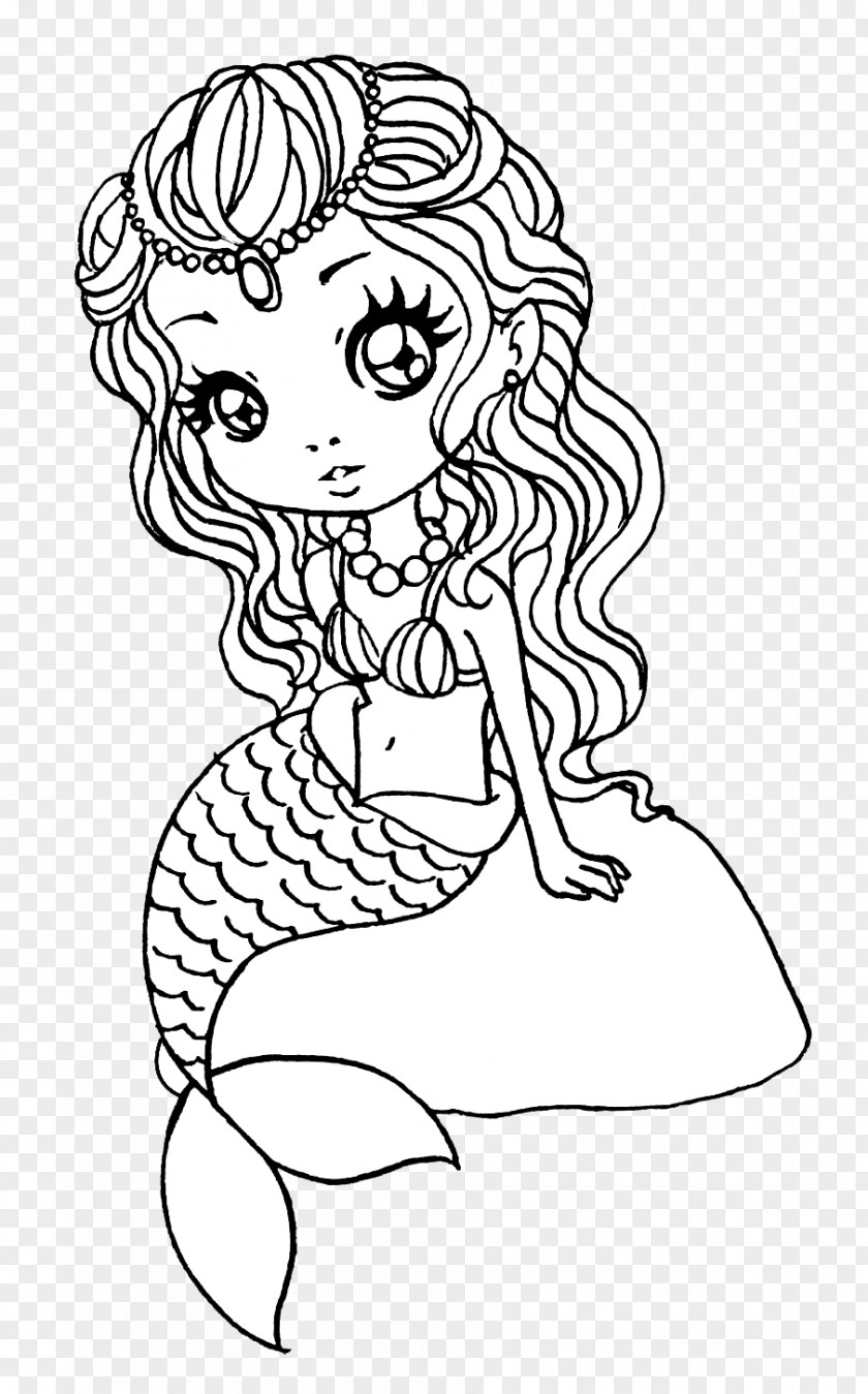 Mermaid Coloring Book Drawing Image Clip Art PNG