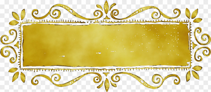 Ornament Rectangle Background Watercolor Frame PNG