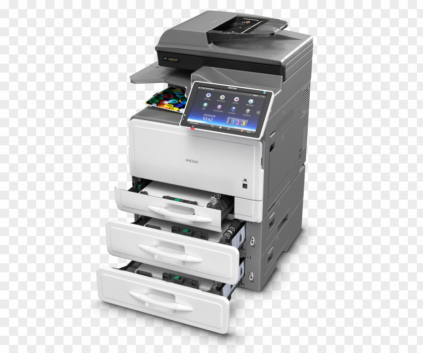 Printer Multi-function Laser Printing Ricoh Photocopier PNG