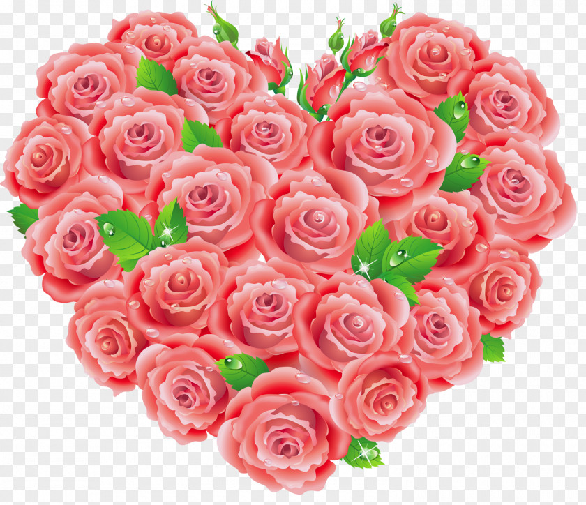 Red Roses Heart Clipart Garden Centifolia Floral Design Pink Cut Flowers PNG