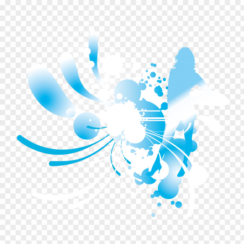 Bright Blue Flash Graphic Design Illustration PNG