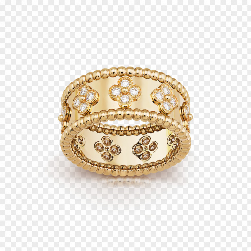 Jewellery Model Van Cleef & Arpels Ring Gold Diamond PNG