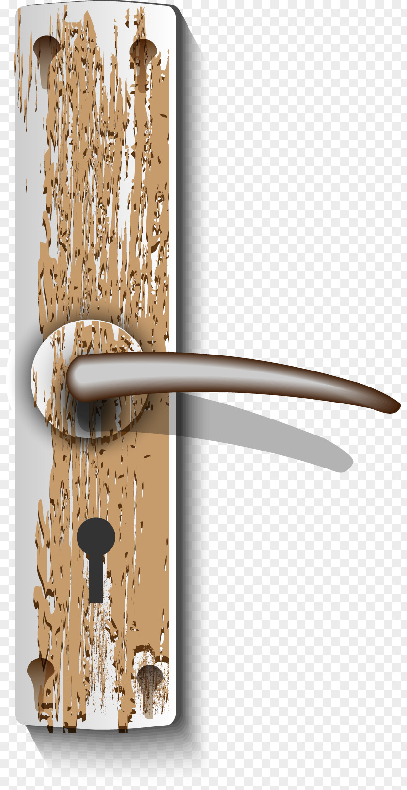 Vector Hand-painted Door Lock Download PNG