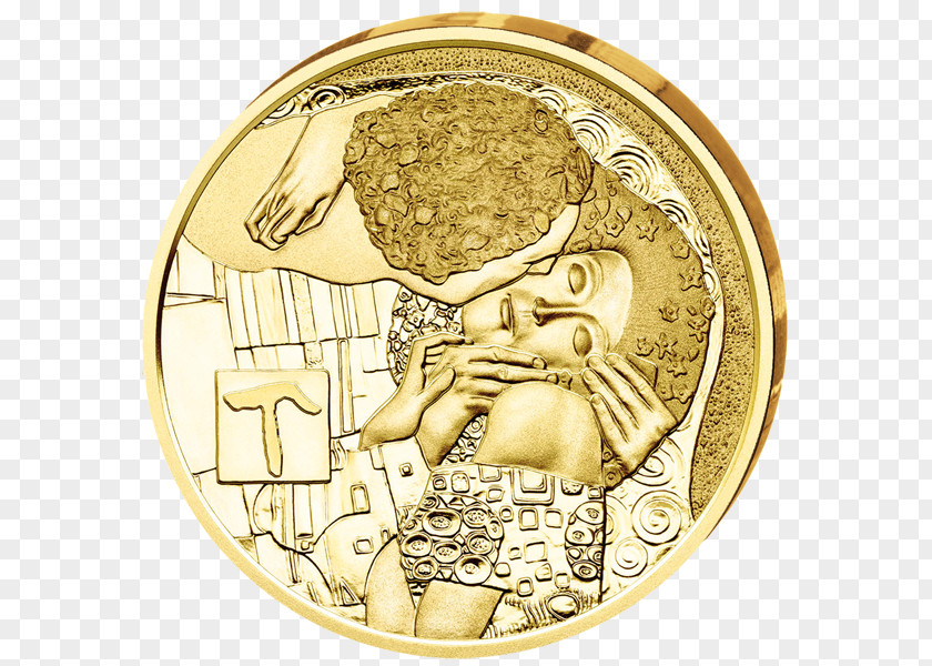 Coin The Kiss Gold Portrait Of Adele Bloch-Bauer I Austria PNG