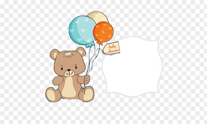 Cute Bear Holding Balloons Greeting Card Child Stock Photography Illustration PNG