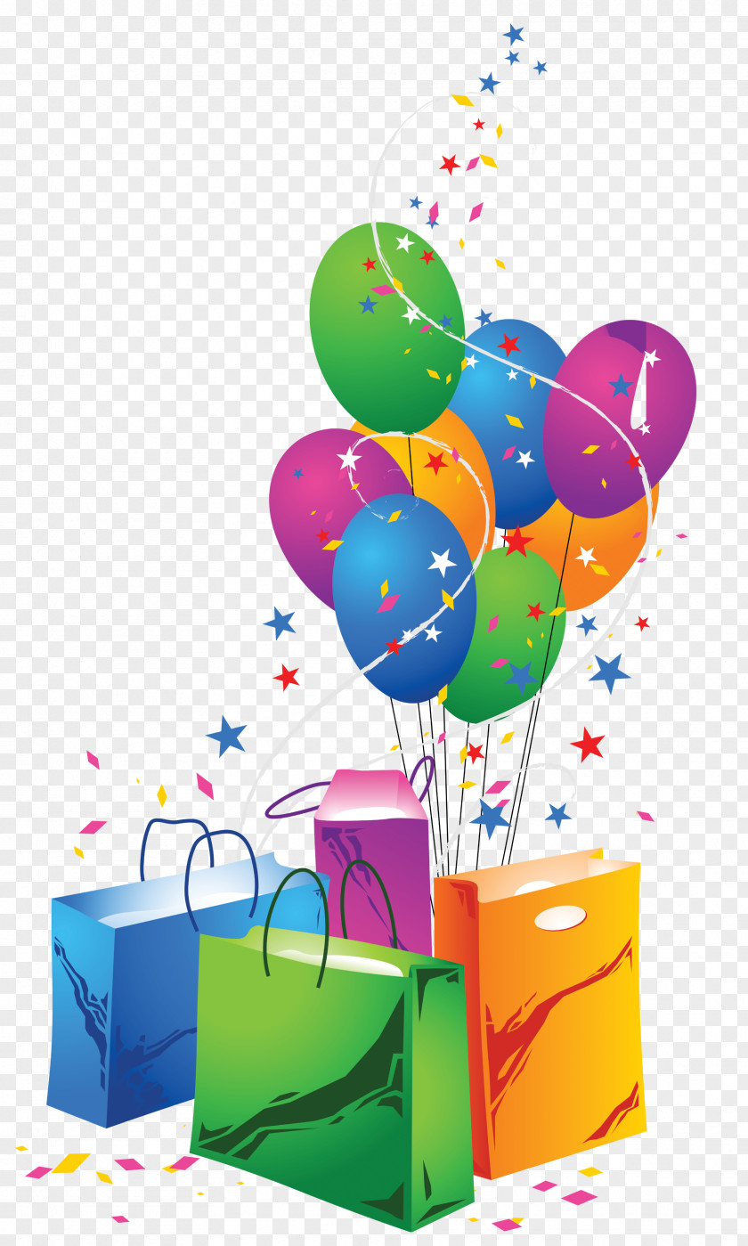 Joyeux Anniversaire Shopping Bags & Trolleys Balloon Clip Art PNG