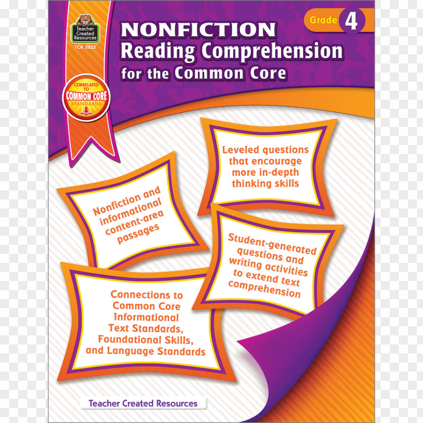 Reading Comprehension Teacher Non-fiction Nonfiction And Fiction Paired Texts Grade 4 PNG