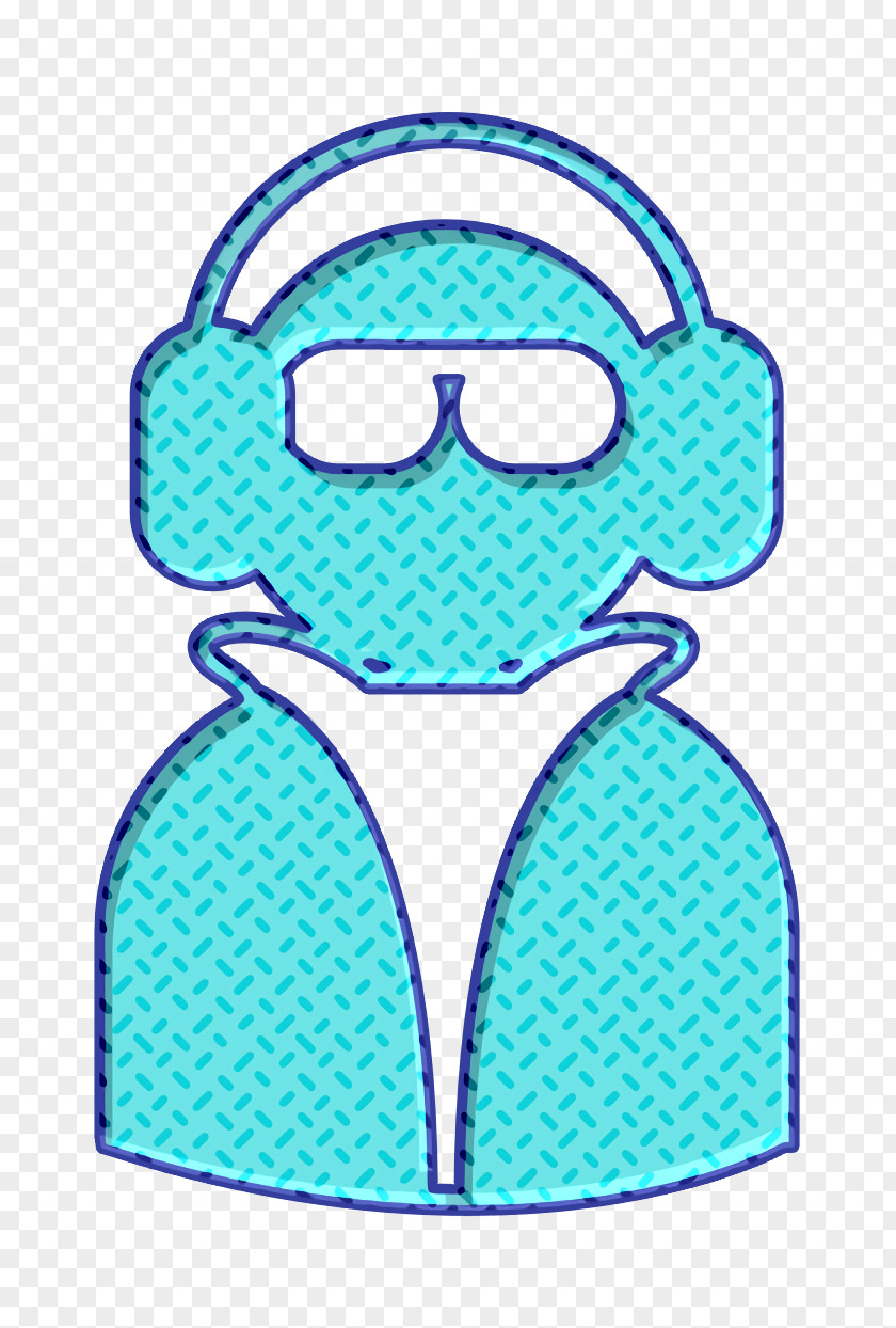 Cool Icon Dude With Shades Earphones And Jacket PNG