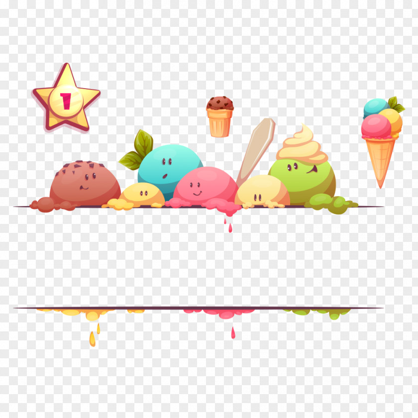 Ice Cream Cone Illustration PNG