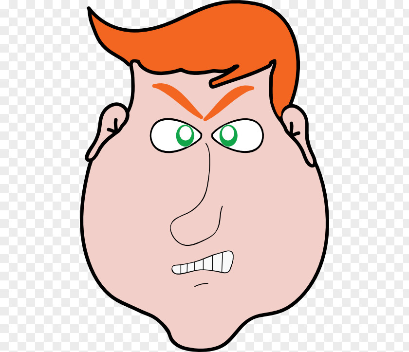 Picture Of Angry Man Hair Orange Male Clip Art PNG