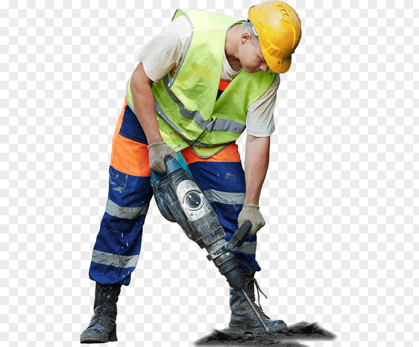 Jackhammer Construction Worker Architectural Engineering Heavy Machinery Project Critical Path Method PNG