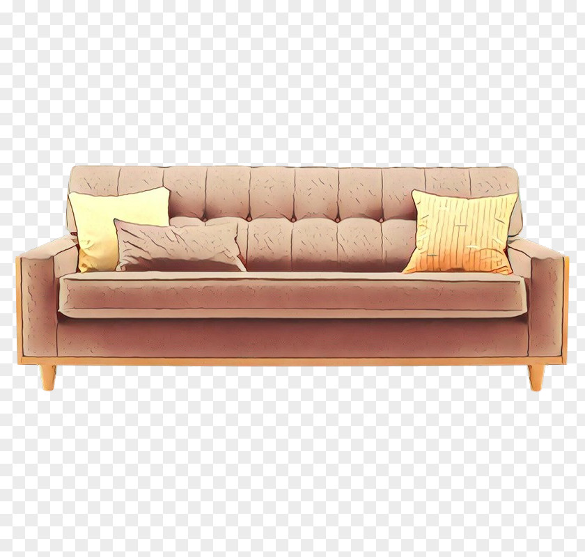 Table Leather Furniture Couch Sofa Bed Studio Yellow PNG