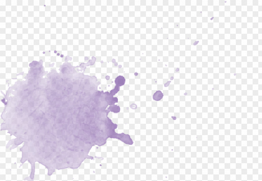 Watercolor Purple Painting Violet Lavender PNG