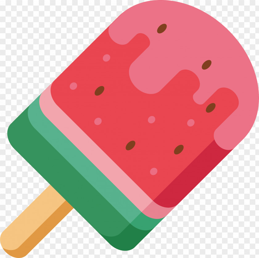 Watermelon Ice Cream Pop Food PNG