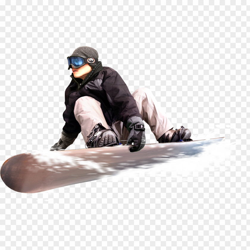 Winter Skiing Designer Illustration PNG