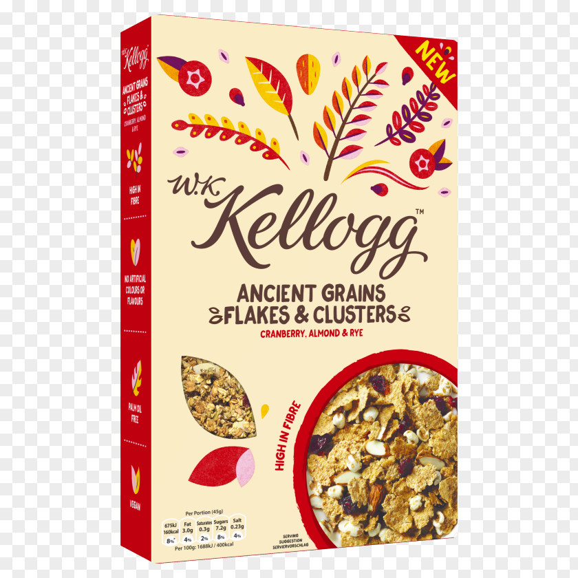 Ancient Grain Shading Muesli Breakfast Cereal Corn Flakes Kellogg's PNG