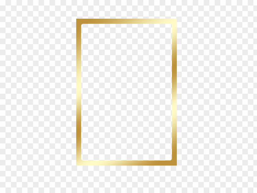 Gold Frame Square Area Angle PNG