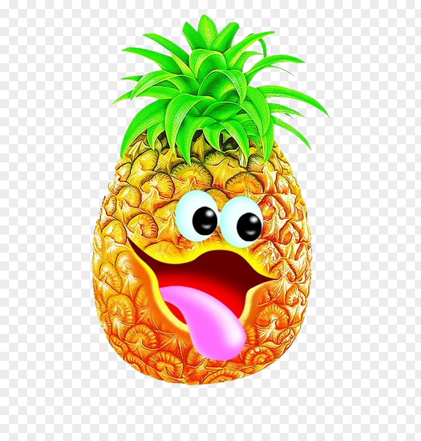 Pineapple Cartoon Character Juice Cake Bun Fruit PNG
