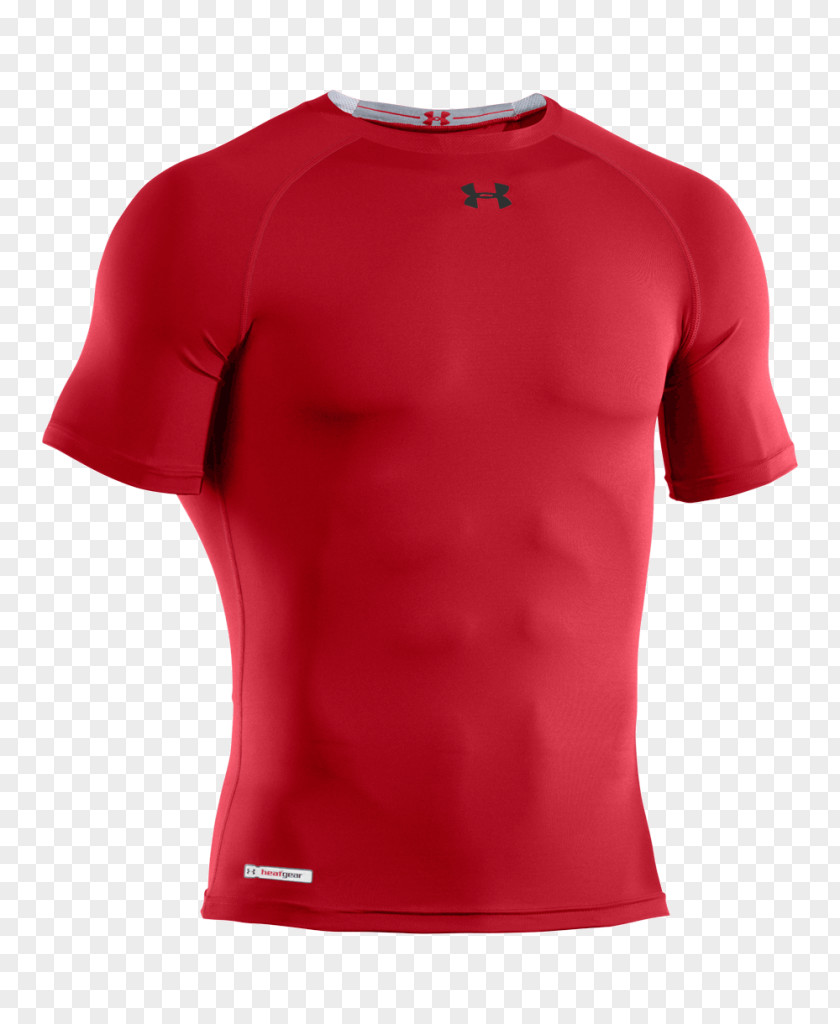 T-shirt Gildan Activewear Red Sleeve PNG