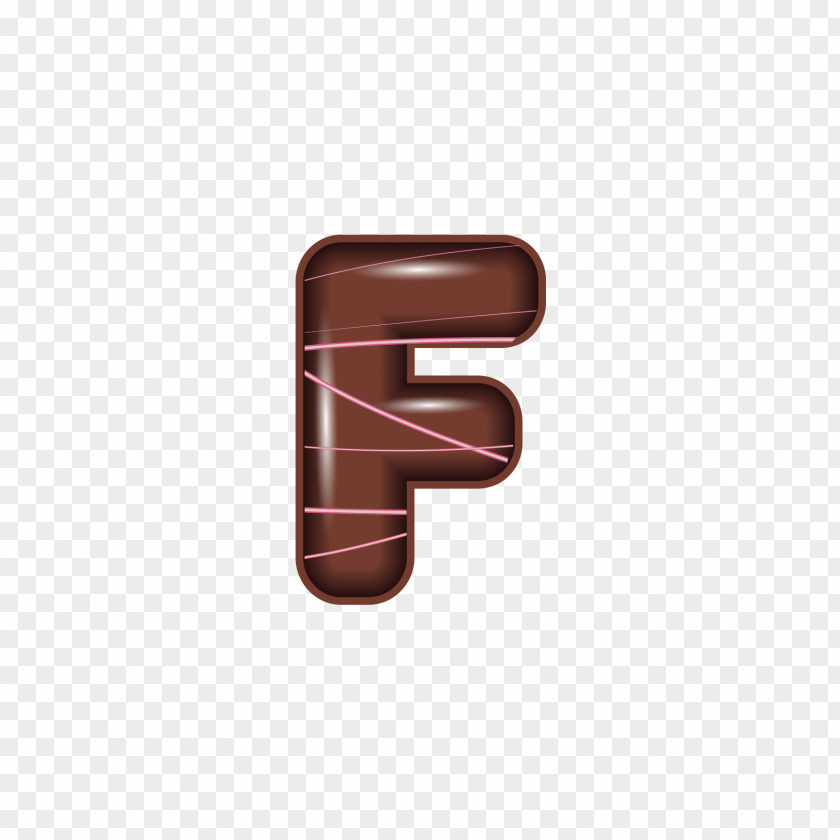 The Chocolate Alphabet F Square Angle Brown Font PNG